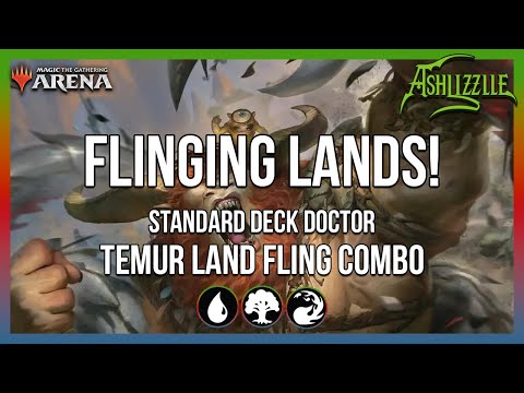 LANDS TO THE FACE COMBO DECK! | Temur Land Fling Combo | Standard Deck Doctor