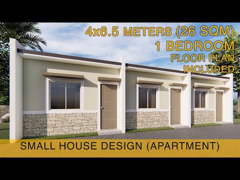 Small House Design Idea - Apartment (4x6.5 meters) 26sqm with One Bedroom