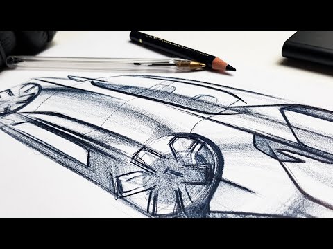 Professional Car Design Sketching!