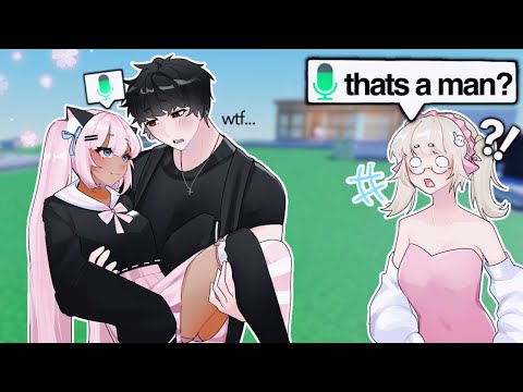 Pretending to be an ANIME GIRL But I Have a DEEP VOICE