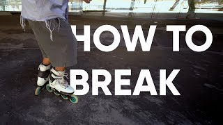 How to Stop on Inline Skates | T Stop Tutorial