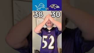 LIONS VS RAVENS RECAP😱🤣🏈 #nfl #football #lions #ravens #skit #funny