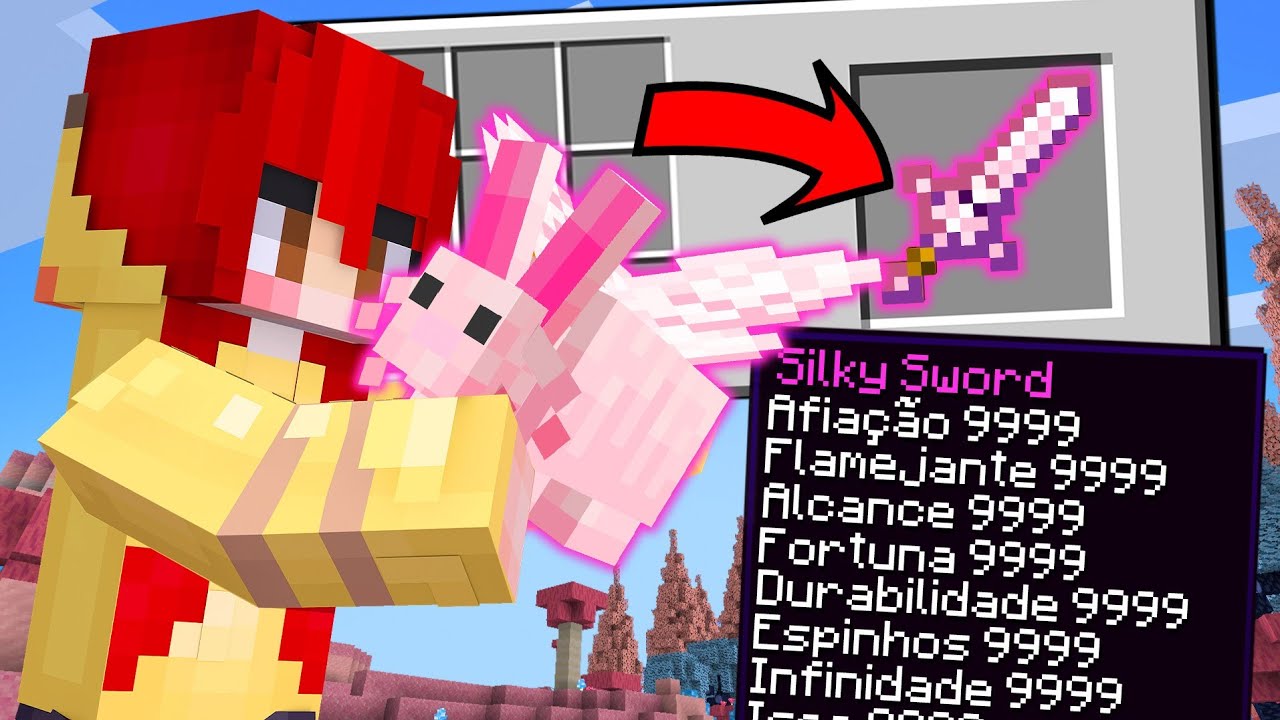 ESSE COELHO VAI ME DAR A ESPADA MAIS FOFA E FORTE DO MINECRAFT DRAGÕES 