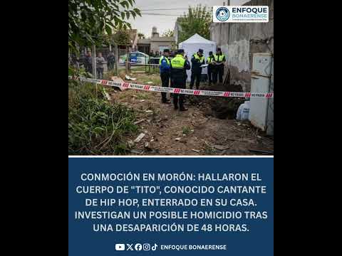 #Morón | 🚨HALLARON MUERTO Y ENTERRADO A UN CONOCIDO CANTANTE 🎤💔