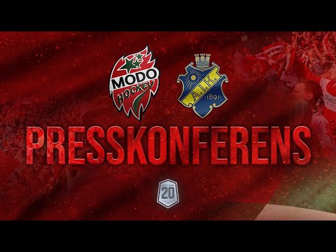 Presskonferens efter MoDo-AIK