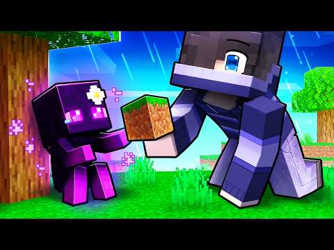 We ADOPTED a SAD ENDERMAN in Minecraft!