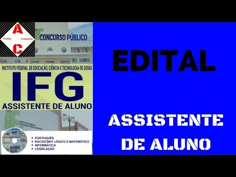 Edital Concurso IFG 2016 - Assistente de Aluno