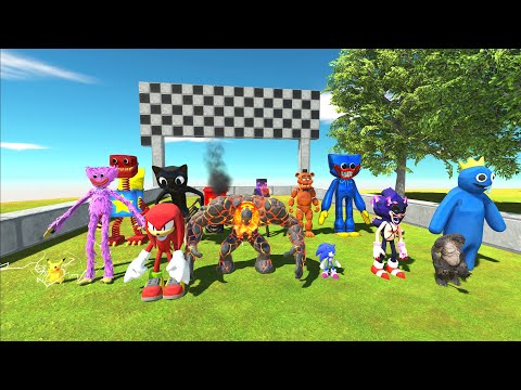 CREEPY MONSTER SPEED RACE IN THE FOREST - Animal Revolt Battle Simulator