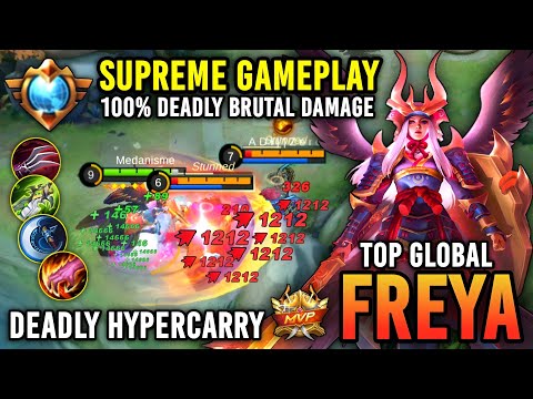 Top Global Freya 7900+ Match!! The Best Freya build in 2023 - Supreme Freya Gameplay - Mlbb