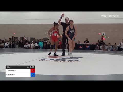 68 Kg Rr Rnd 2 - Tiyahna Askew, GA Vs Alyvia Fiske, CA