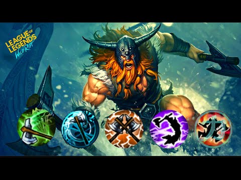 [LoL wild rift] Olaf montage -full combo