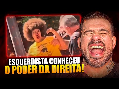 DEPUTADO PETISTA RENATO FREITAS BRIGA NA RUA E APANHA!