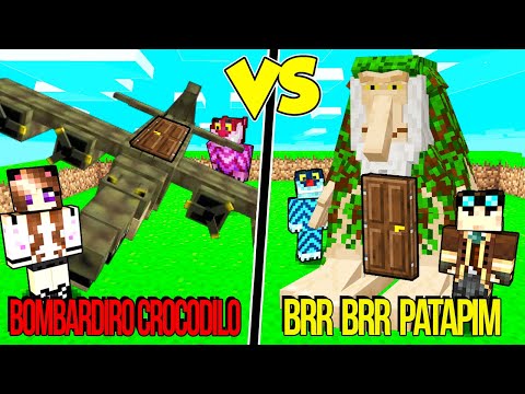 CASA BRR BRR PATAPIM contro CASA BOMBARDIRO CROCODILO SU MINECRAFT!!