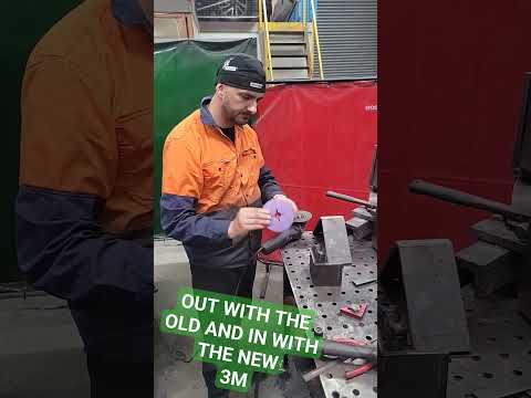 Using 36grit 3M Fiber grinding disc