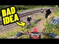 Bro Sent His Bike Flying Down A 10Ft Drop