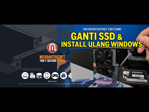 Ganti SSD dan instal ulang Windows laptop di Cibitung oleh MICROARTDOTNET