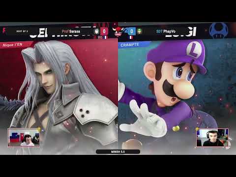 MINISH 5.5 SSBU - PhapVo (Luigi) VS Sarasa (Sephiroth) - Winner Round 2