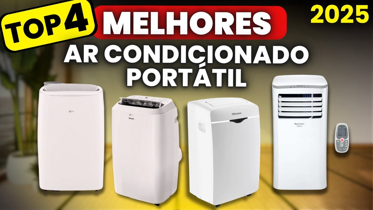 Qual Melhor AR CONDICIONADO PORTÁTIL 2024? CONFIRA os Top 4 Melhores Ares Condicionados p/ Comprar!