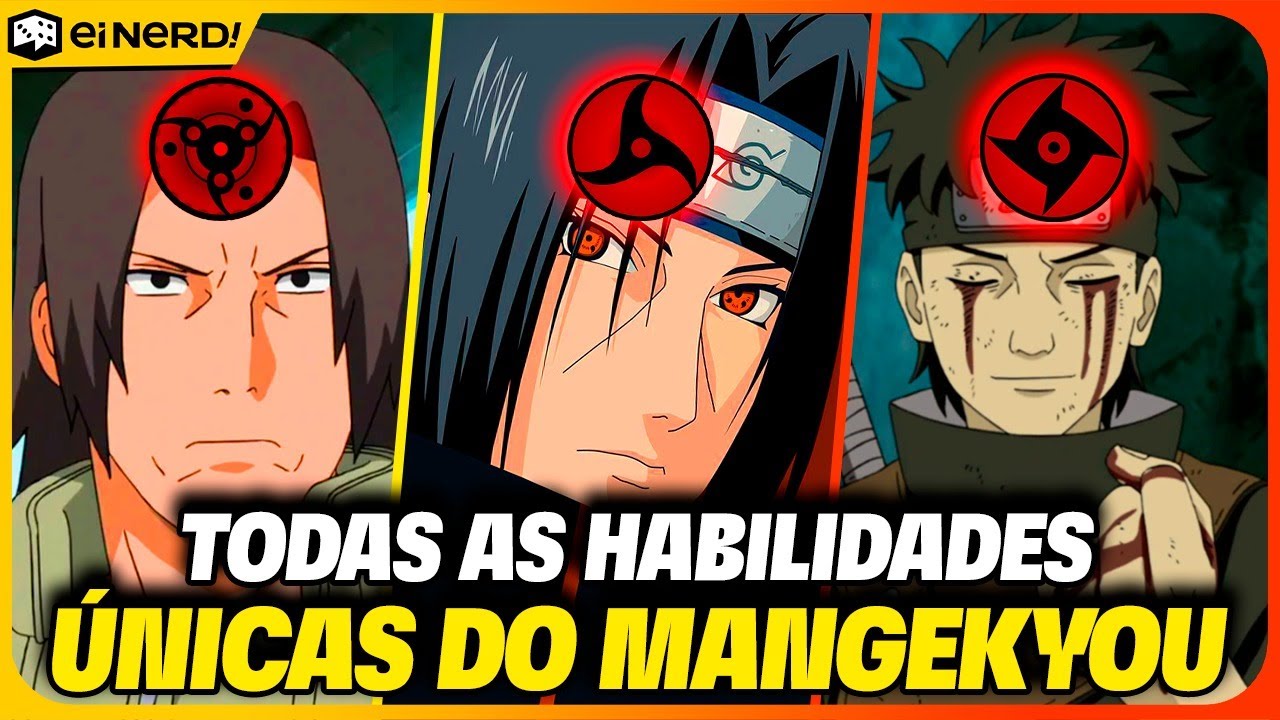 TODAS AS HABILIDADES ÚNICAS DO MANGEKYOU SHARINGAN EM NARUTO