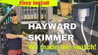 Installing a HAYWARD SKIMMER on an INTEX pool | We finally made the switch!
