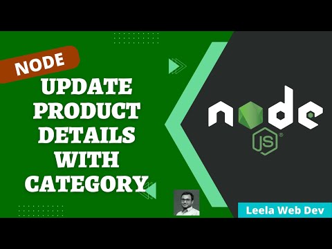 51. Update Product Details with category Using Sequelize Express Node App  - NodeJS