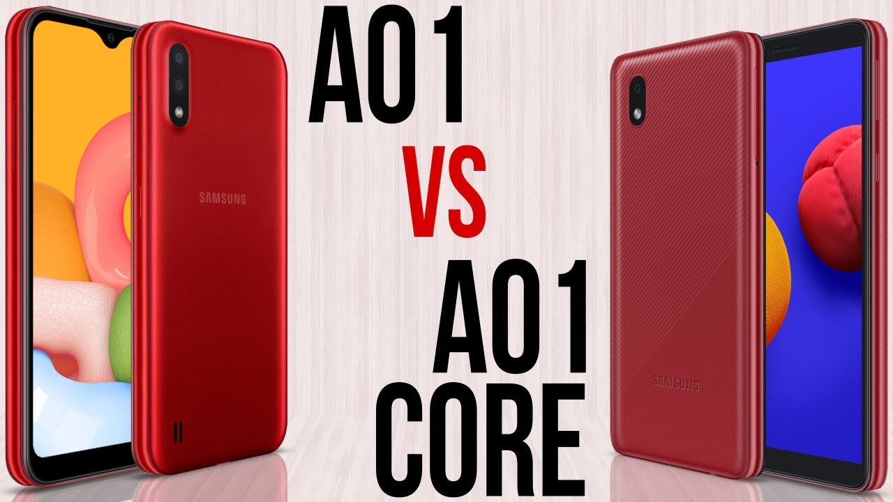 A01 vs A01 Core (Comparativo)