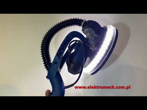 Šlifuoklis sienoms DEDRA DED7766, 750W, LED video