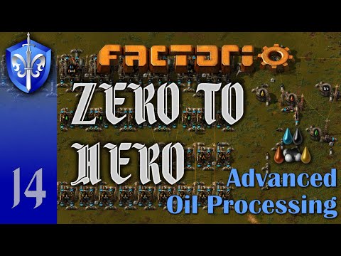 Factorio 1.1 Zero to Hero, Ep 14: HOW TO SETUP ADVANCED OIL PROCESSING!! - Tutorial, Guide