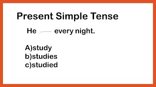 Present Simple | Grammar Quiz | English Grammar Test #tense #english