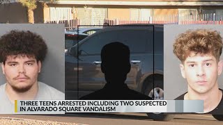 3 teens arrested including 2 suspects in Alvarado Square vandalism