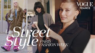 Hailey Bieber décrypte les looks parisiens de la Fashion Week | LE STREET STYLE | Vogue France