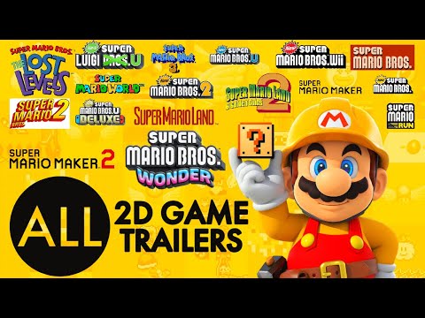 Every 2D Super Mario Game Trailer (1985-2025)