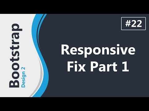 Twitter Bootstrap 3 Design 2 In Arabic #22 - Responsive Fix Part 1