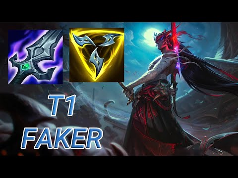 T1 Faker Yone Mid VS Sylas | KR Challenger Patch 13.21