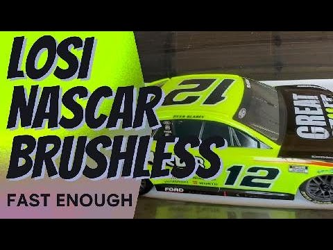 LOSI NASCAR GOES BRUSHLESS WITH HW 10BL60 ESC  47mph on 45% THROTTLE!!!