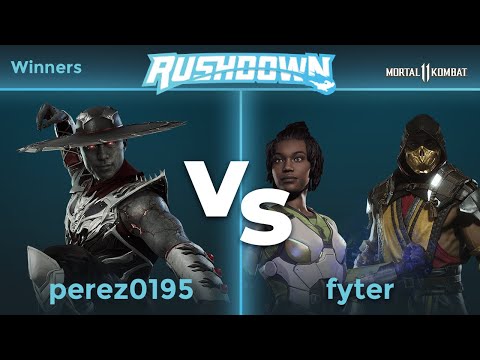 Rushdown 25 - perez0195 (Kung Lao) vs fyter (Jacqui, Scorpion) Winners - MK11