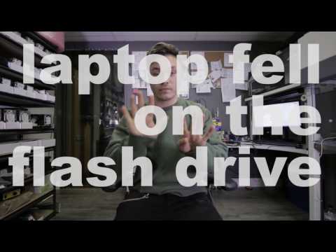 getting data from USB flash drive with broken USB 9 pin connector