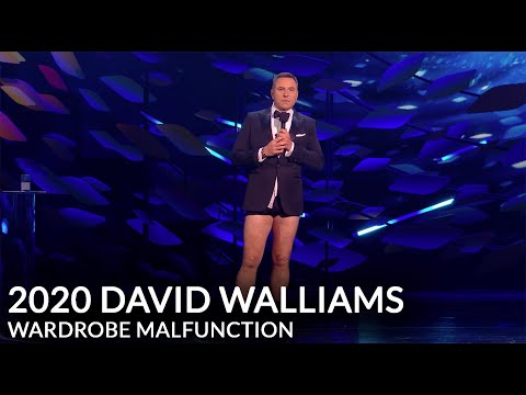 NTA 2020 David Walliams Wardrobe Malfunction