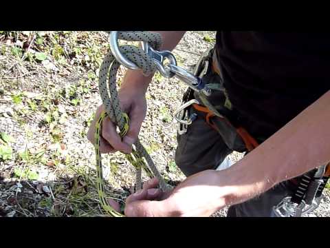 Abseilachter mit Prusik