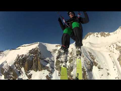 Ski rando & Vol Aiguille Percée  2770 m Tignes massif de la Vanoise