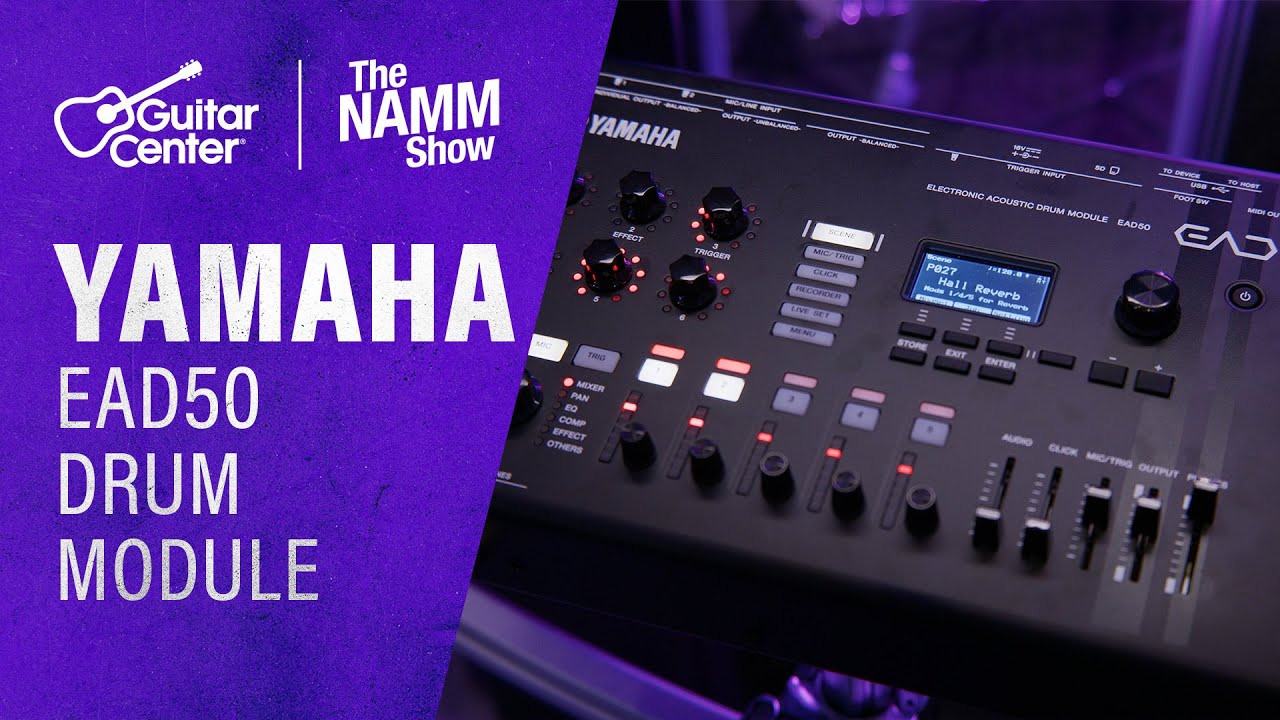 NEW Yamaha EAD50 Electronic Acoustic Drum Module Demo | NAMM 2026 - YouTube