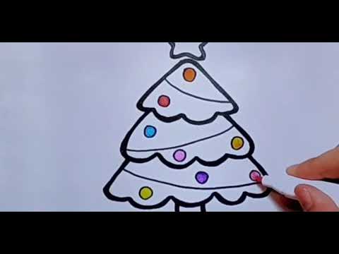 Vẽ cây thông Noel