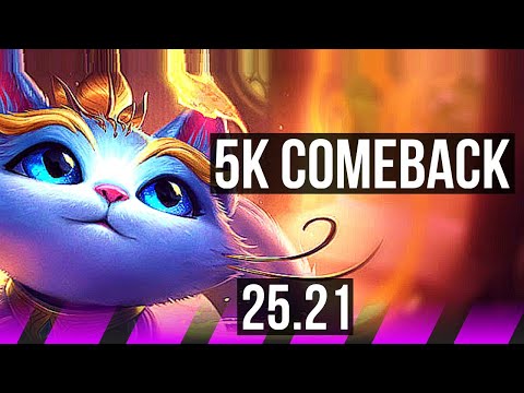 YUUMI & Nilah vs CAMILLE & Caitlyn (SUP) | 5k comeback | EUW Master | 25.21
