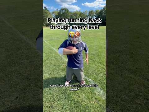 Playing running back at EVERY LEVEL!😭🏈 #football #footballplayer #footballlife #athlete #viral