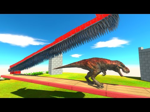 Escape from Deadly Falling Spikes - Animal Revolt Battle Simulator