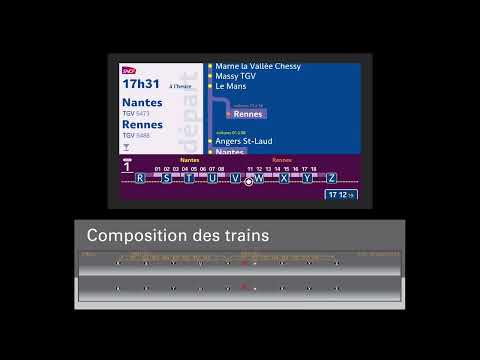 Annonce SNCF TGV Strasbourg Rennes Nantes [HD - animé]
