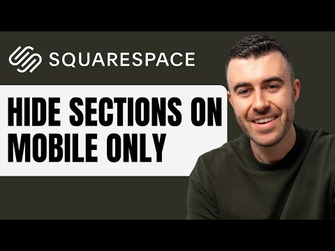 Hide a Section on Mobile Only | Squarespace 7.1 Tutorial