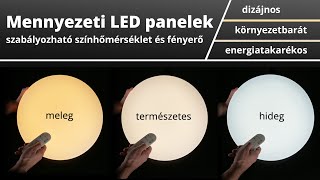 Nedes LC8 Mennyezeti LED panel - kicsomagolás, vezérlés