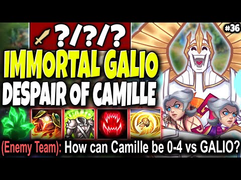 Enemy team wonders why IMMORTAL GALIO is the DESPAIR of CAMILLE 🔥 LoL Top Galio Season 10 Gameplay