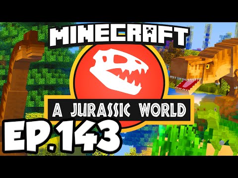 Jurassic World: Minecraft Modded Survival Ep.143 - DINOSAURS PARK MAPS!!! (Dinosaurs Mods)